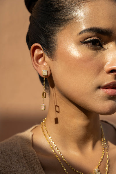 Raanan Gold Vermeil Slider Earrings