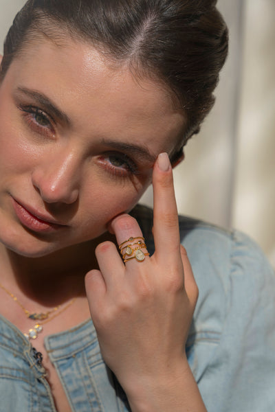 Raw Uncut Gold Vermeil Ring