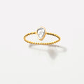 Raw Uncut Wire Gold Vermeil Ring