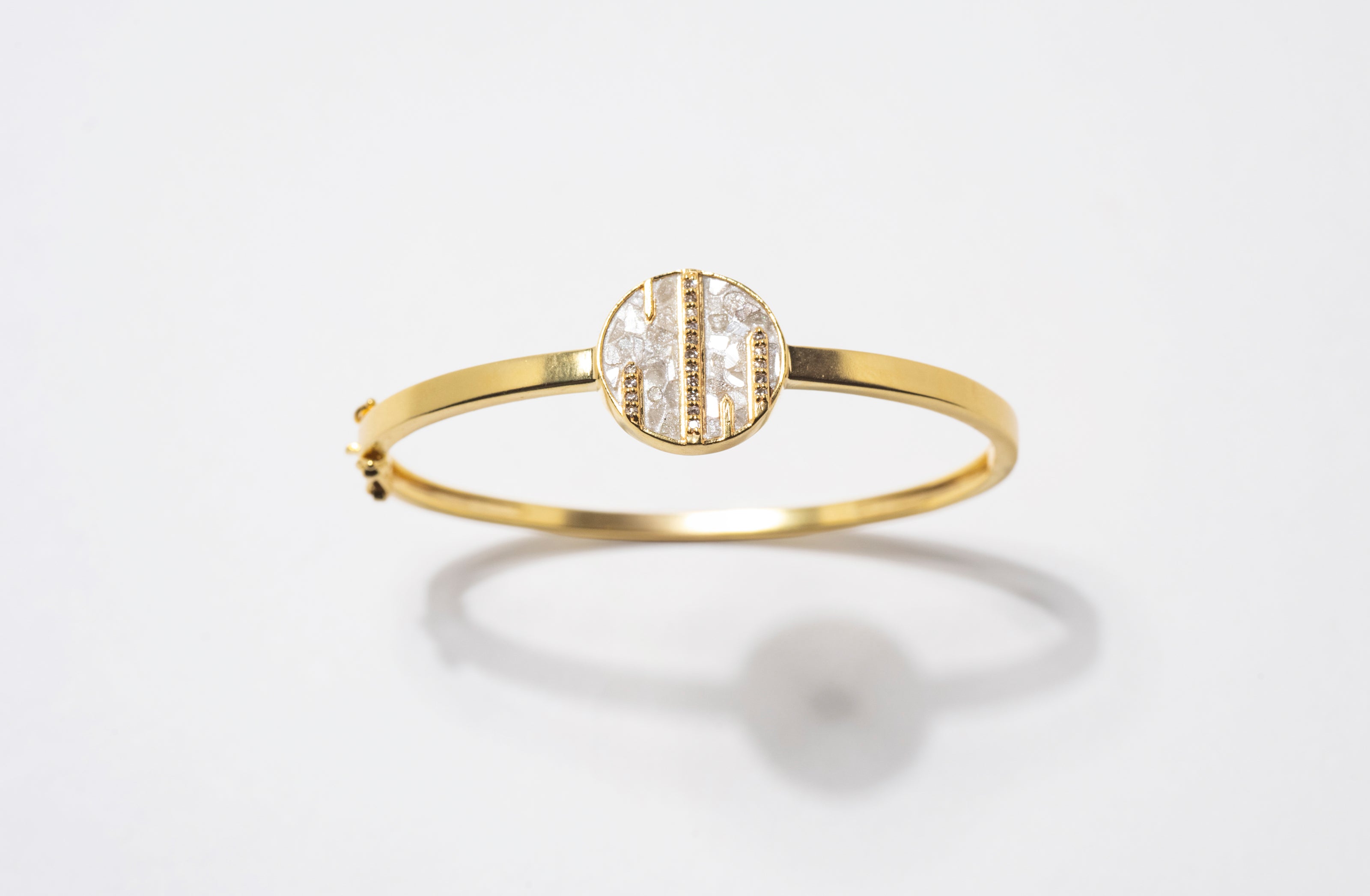 Riffa Gold Vermeil Bangle Bracelet