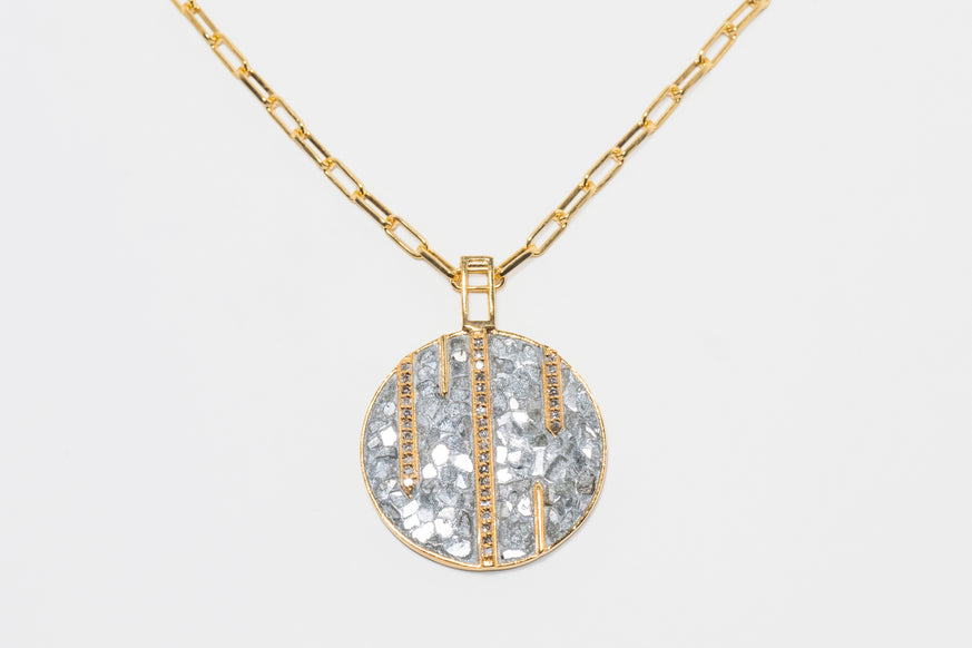 Riffa Medium Gold Vermeil Pendant Necklace