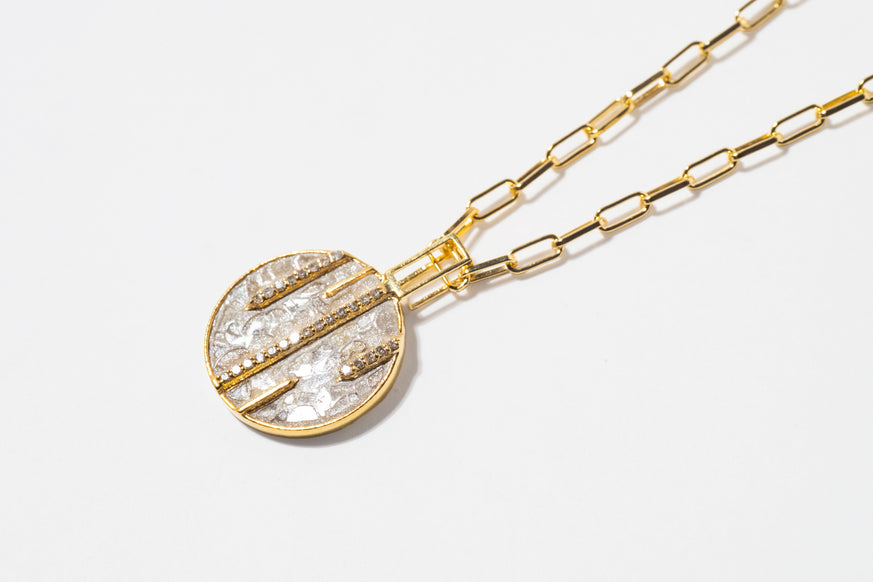 Riffa Small Gold Vermeil Pendant Necklace