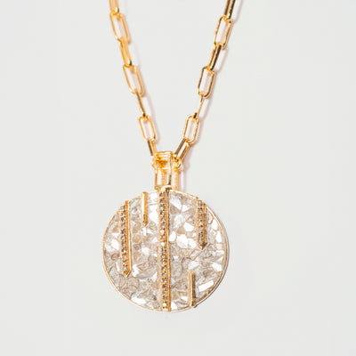 Riffa Medium Gold Vermeil Pendant Necklace