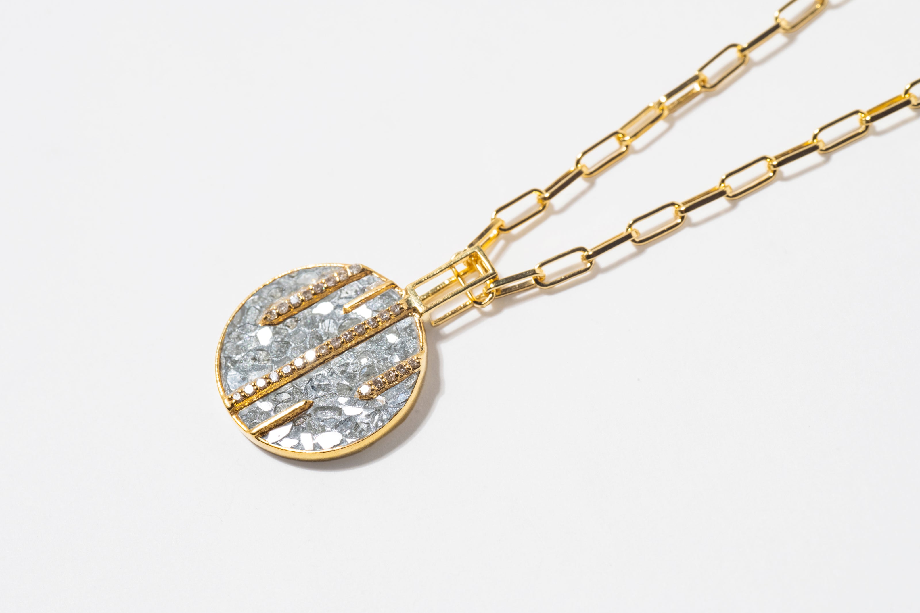 Riffa Small Gold Vermeil Pendant Necklace