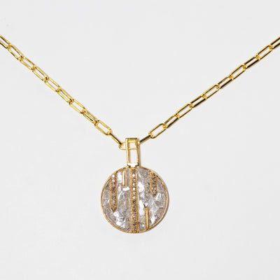 Riffa Small Gold Vermeil Pendant Necklace