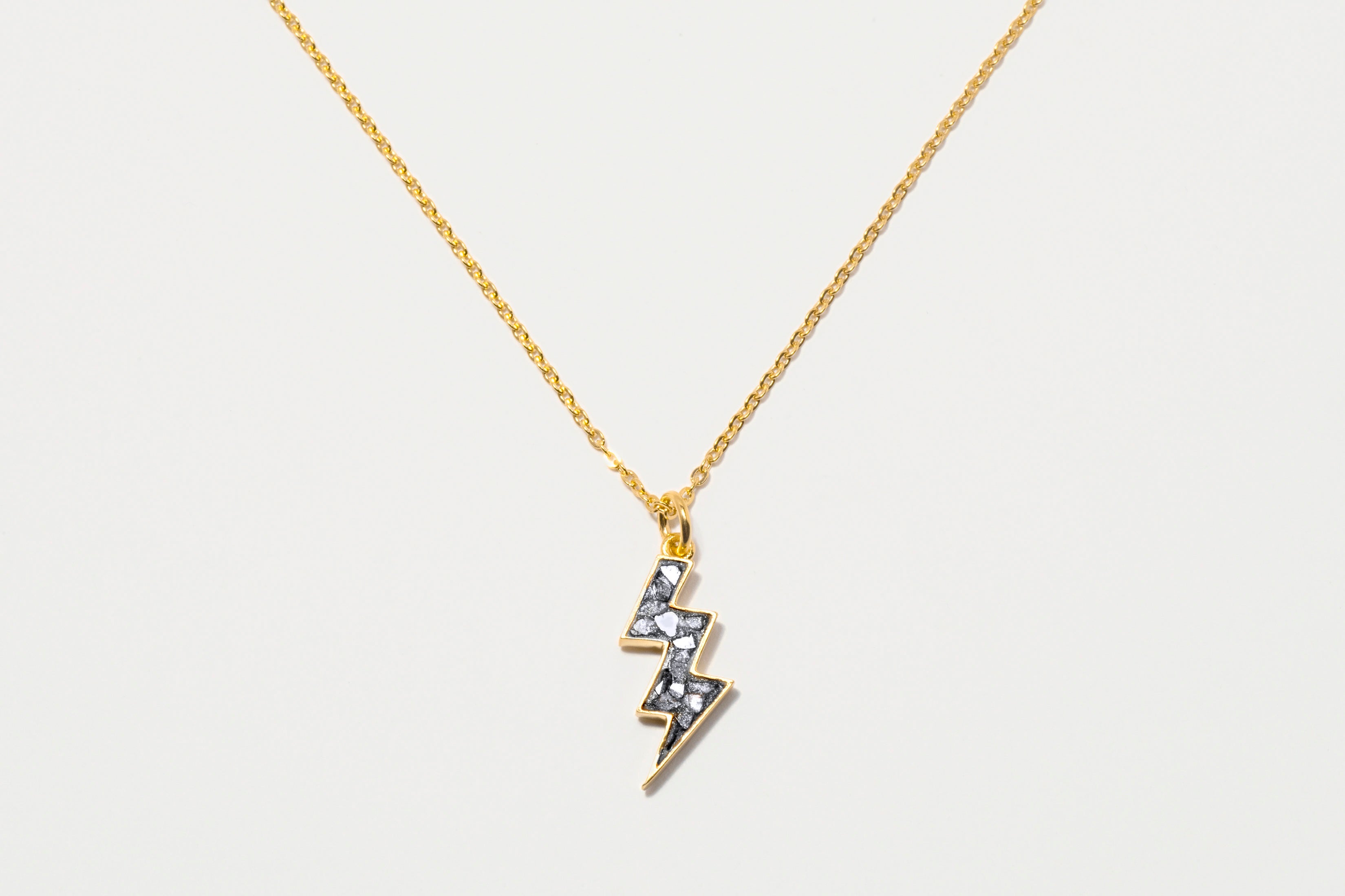 Rishi Bolt Gold Vermeil Pendant Necklace