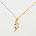 Rishi Bolt Diamond Gold Vermeil Pendant Necklace