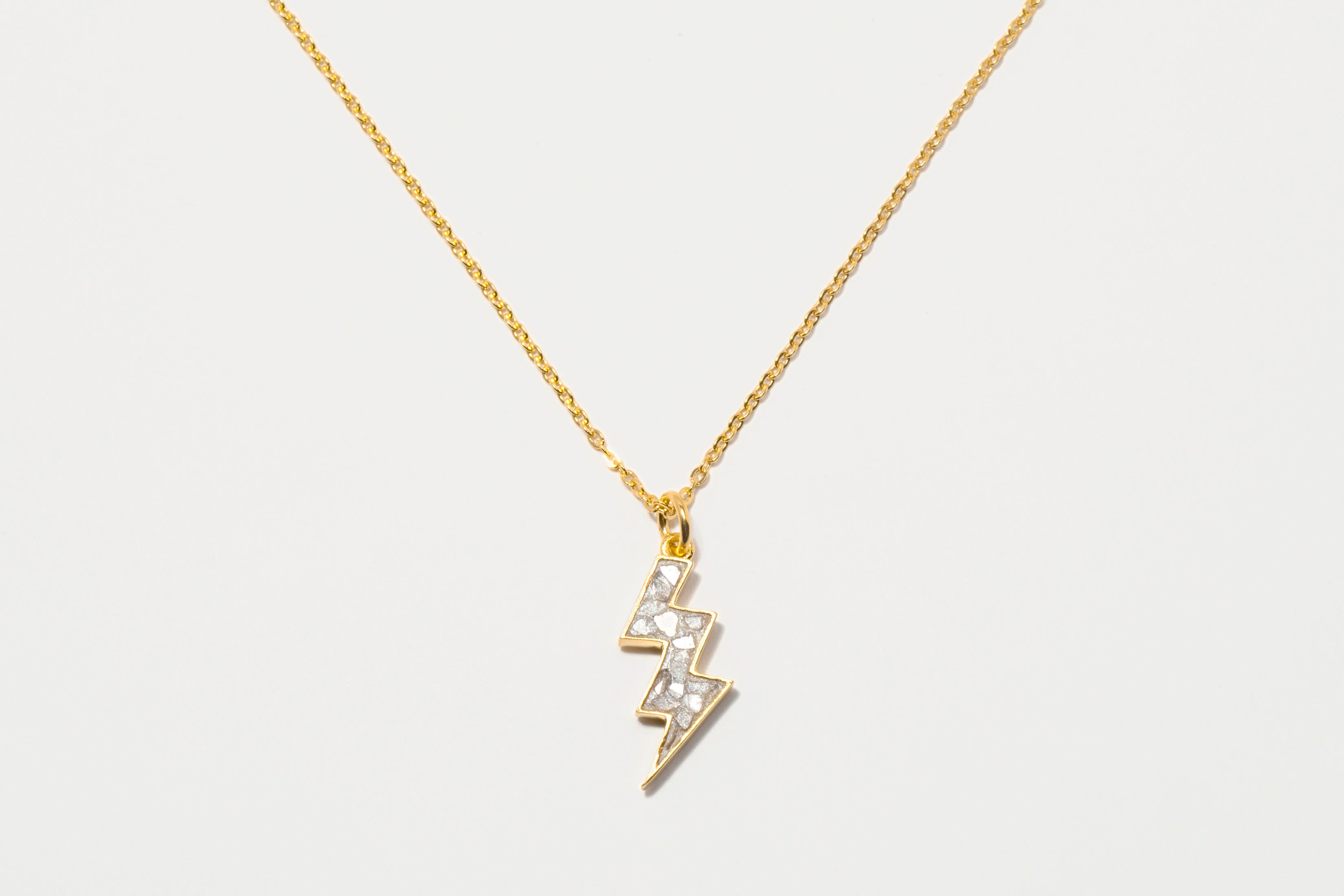 Rishi Bolt Gold Vermeil Pendant Necklace