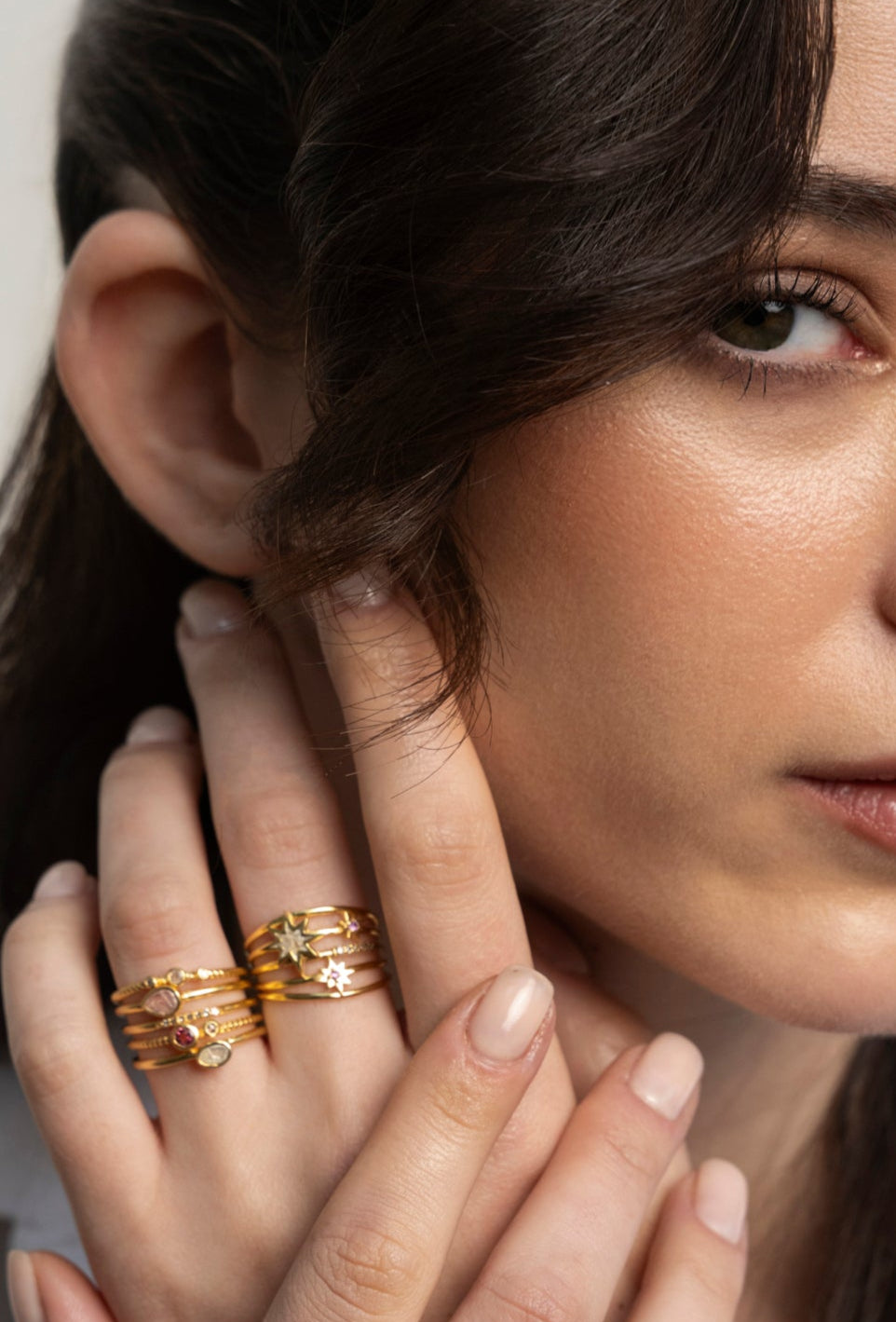 Nash Stack Gold Vermeil Ring