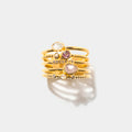Roseus Gold Vermeil Ring Stack