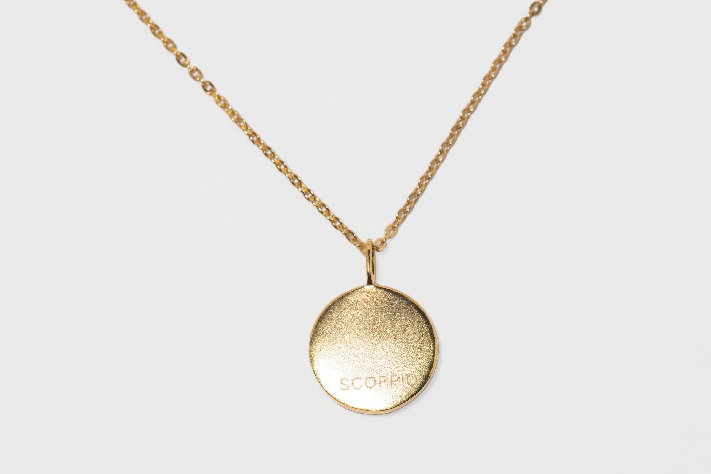 Mini Scorpio Gold Vermeil  Pendant Necklace