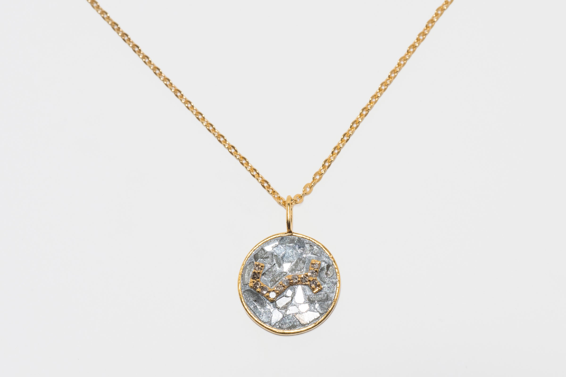 Mini Scorpio Gold Vermeil  Pendant Necklace