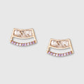 Senzill Gold Vermeil Stud Earrings