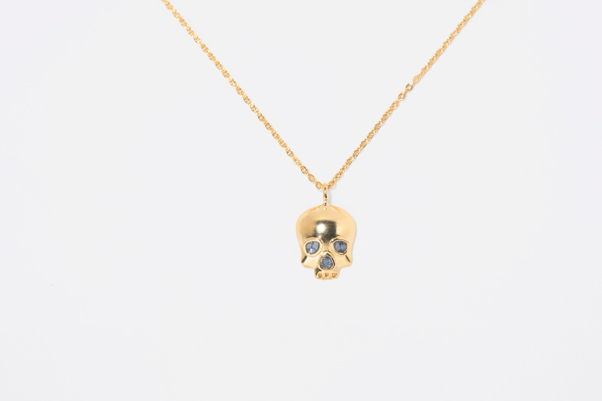 Skull Gold Vermeil Pendant Necklace I