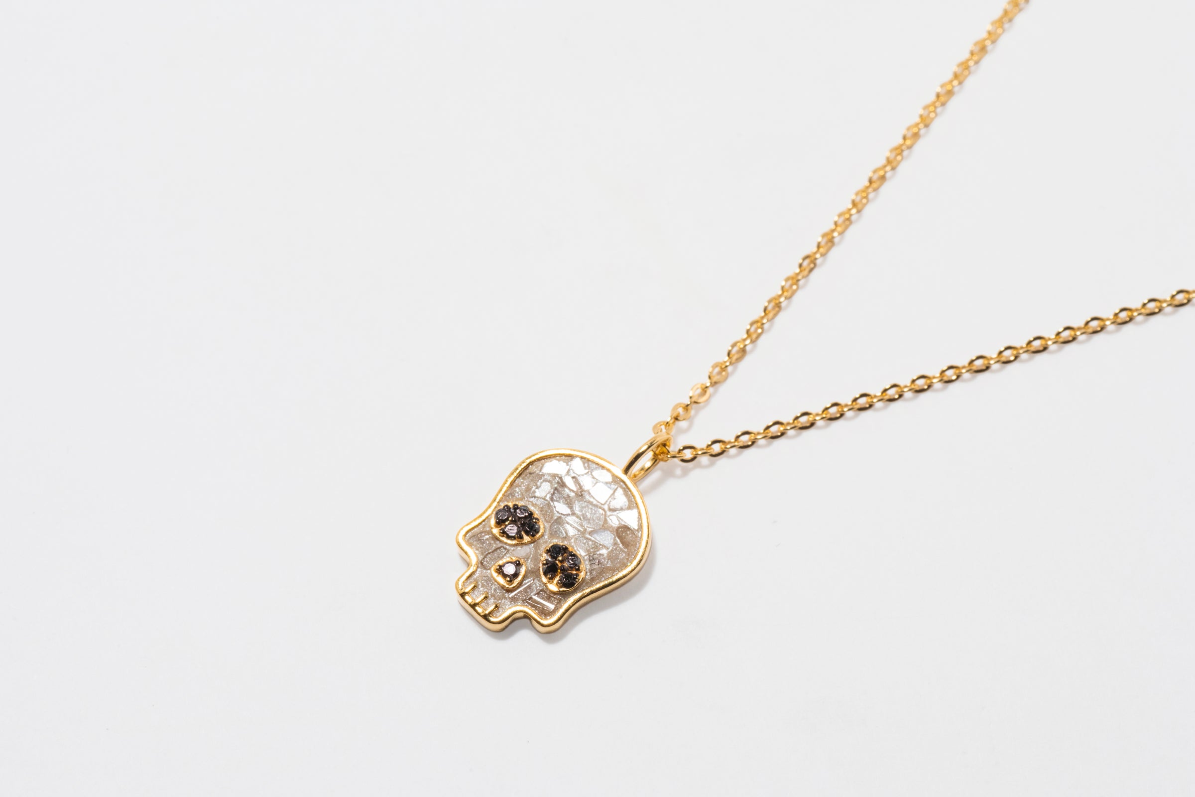 Skull Gold Vermeil Pendant Necklace I I