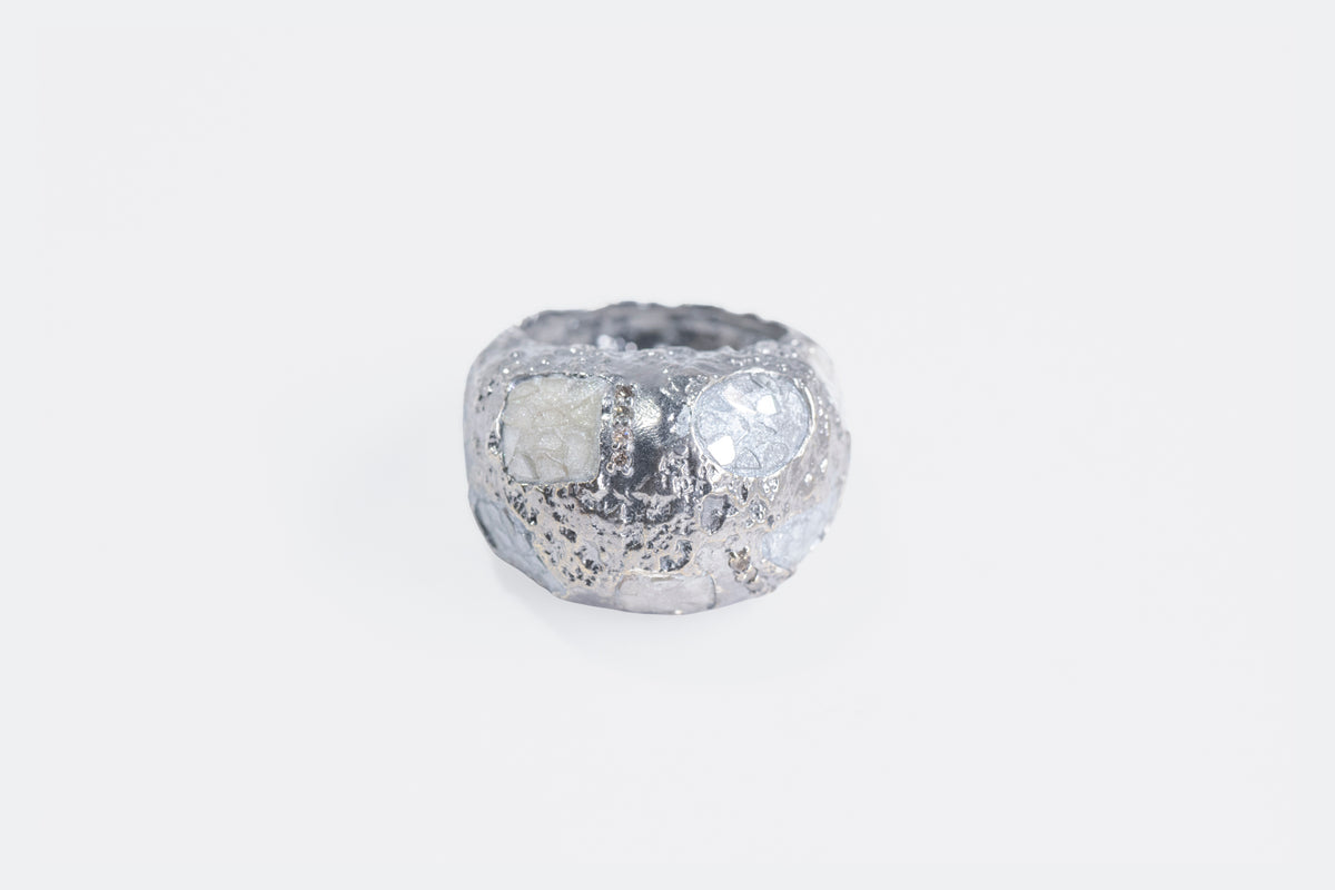 Stark Oxidized Silver Ring
