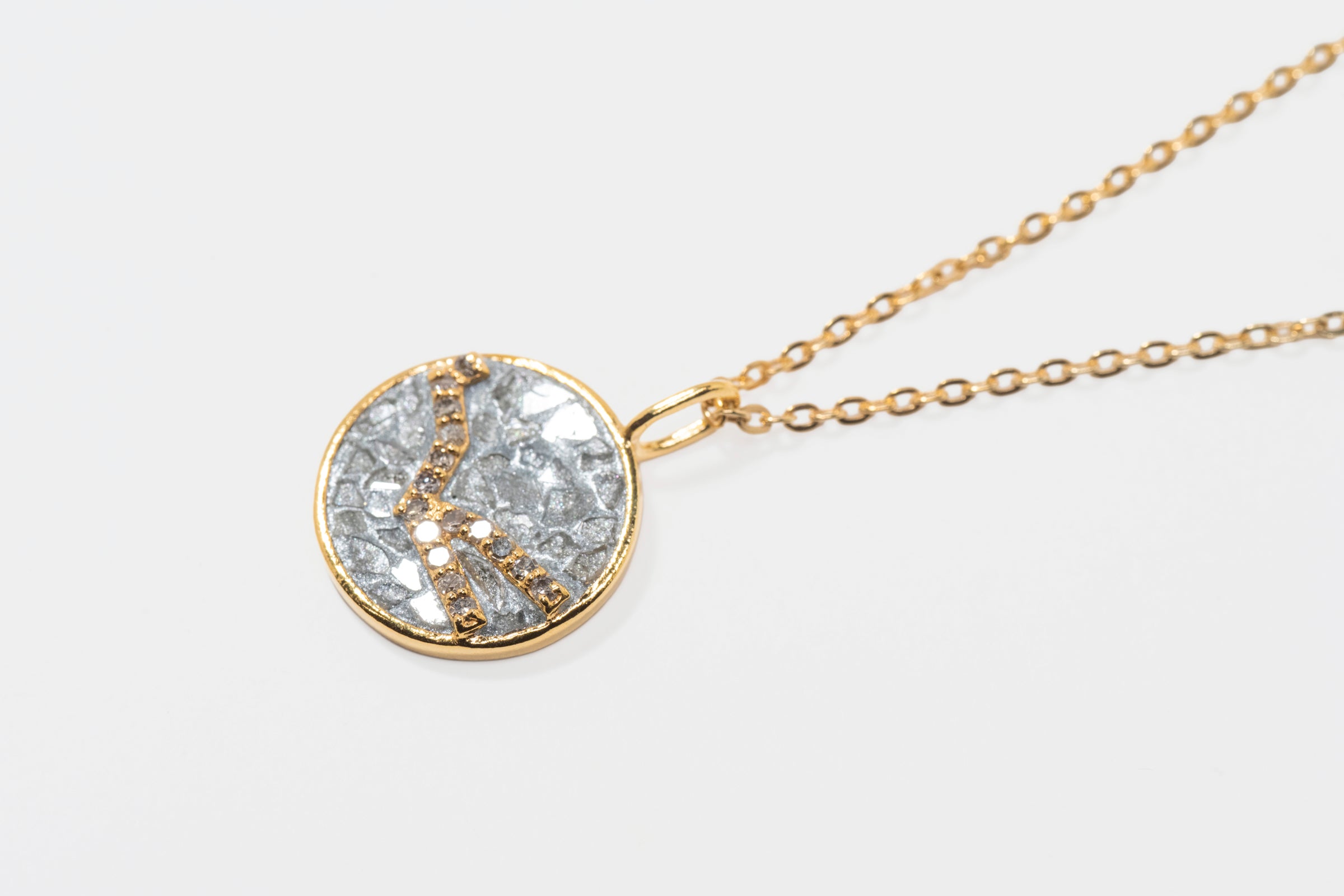 Mini Taurus Gold Vermeil  Pendant Necklace