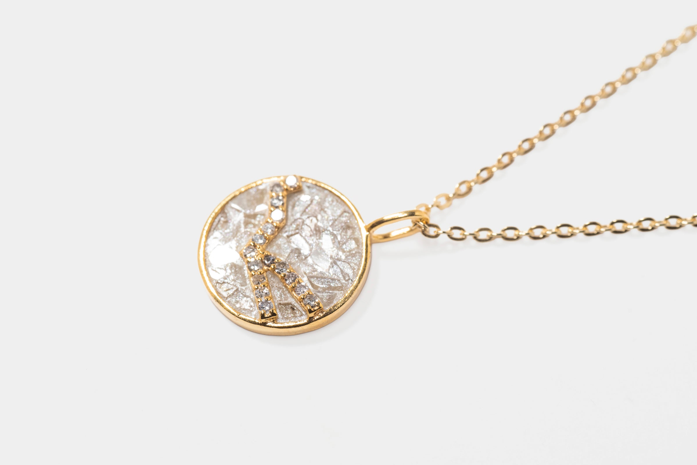 Mini Taurus Gold Vermeil  Pendant Necklace