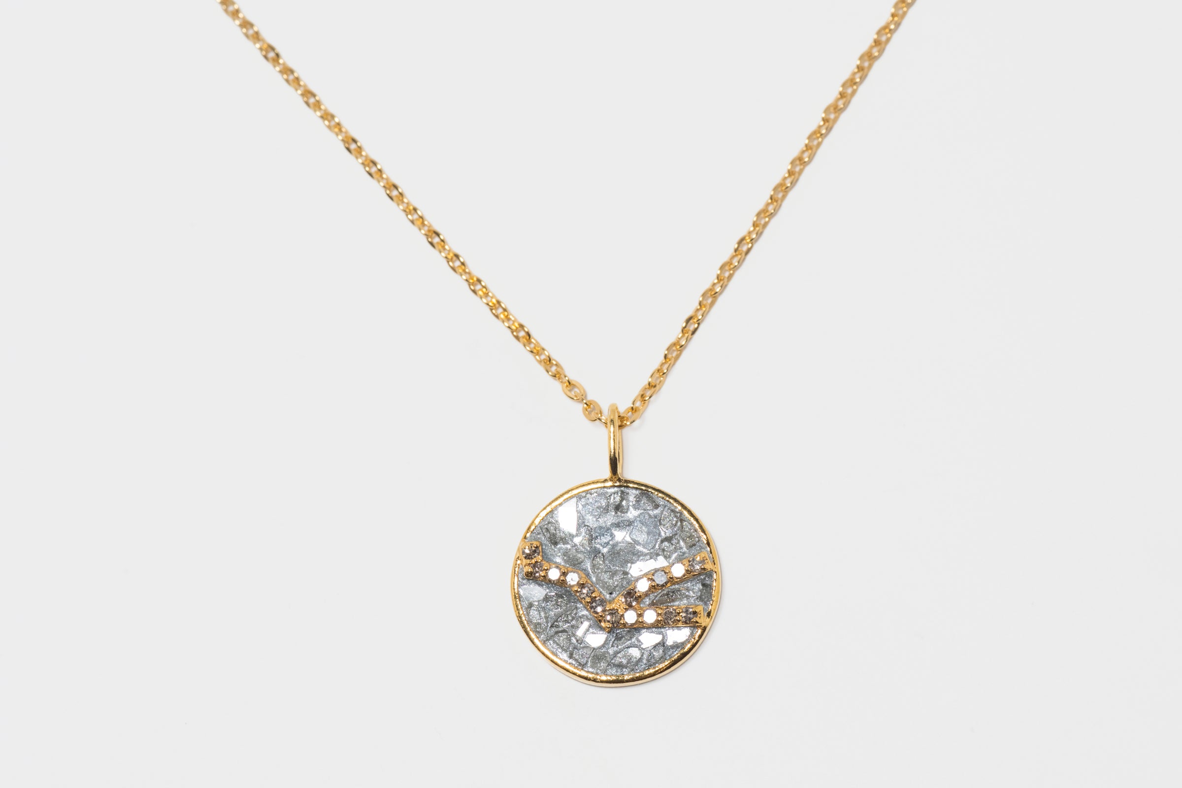 Mini Taurus Gold Vermeil  Pendant Necklace