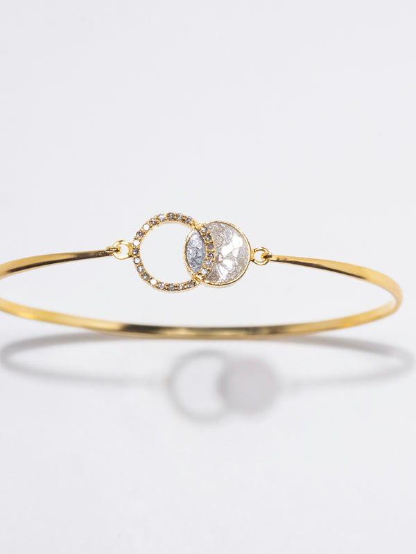 Tiid Gold Vermeil Bangle Bracelet