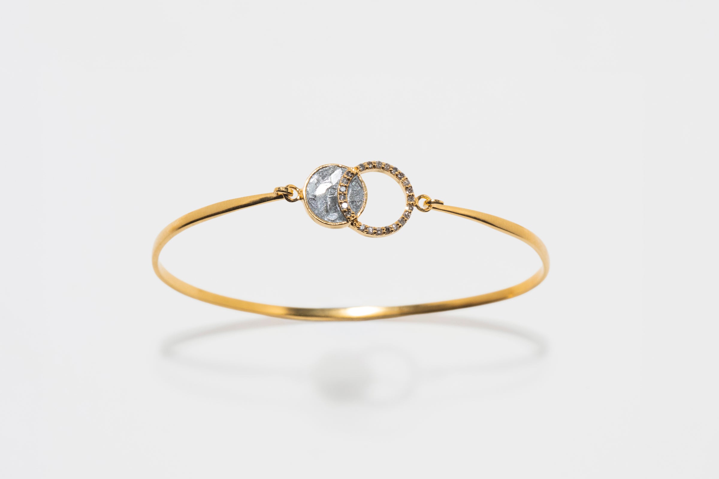 Tiid Gold Vermeil Bangle Bracelet