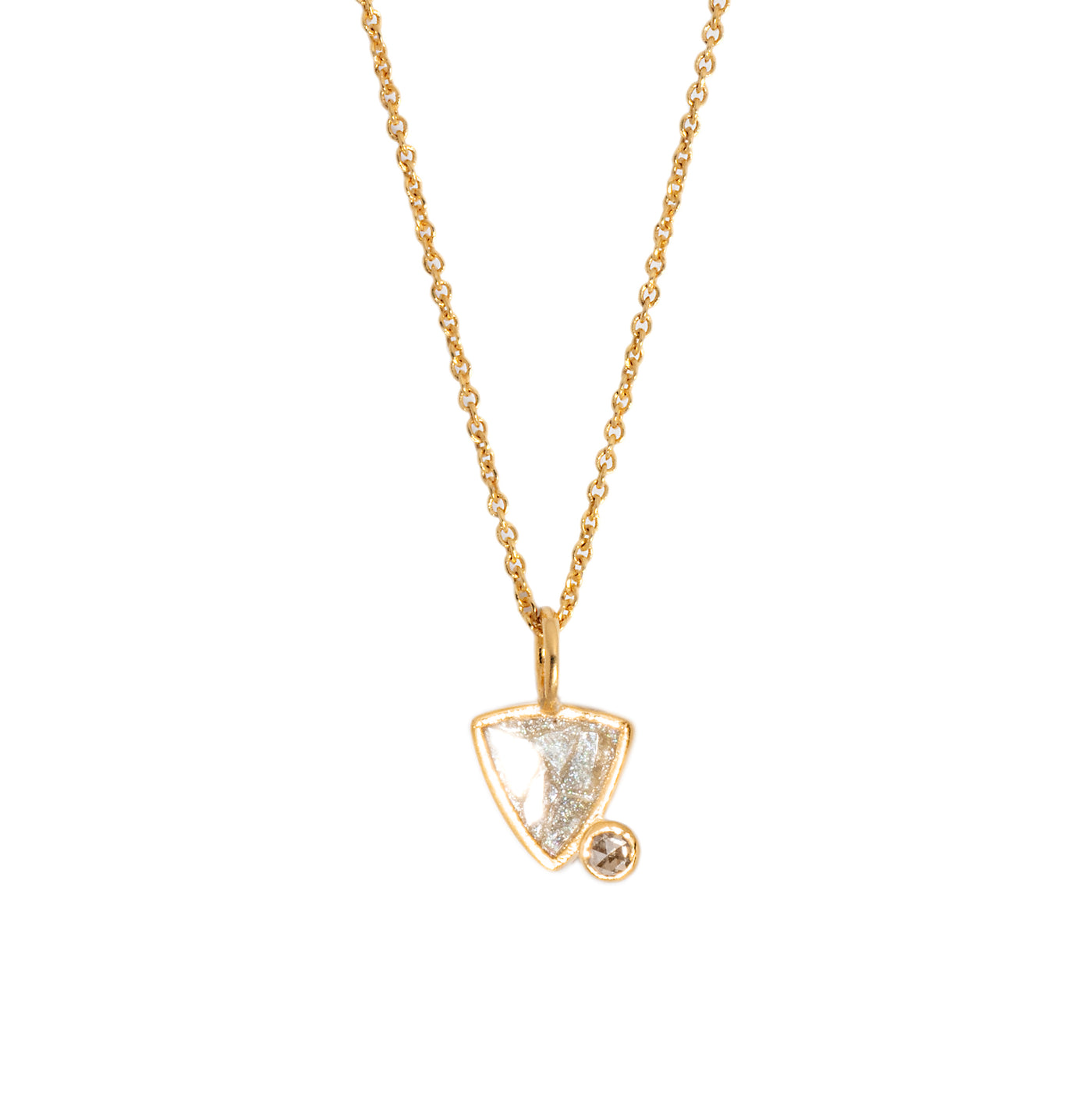 Vermeil Triangle Charm Gold Vermeil