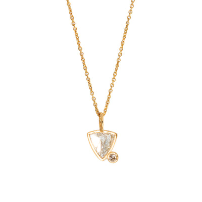 Vermeil Triangle Charm Gold Vermeil