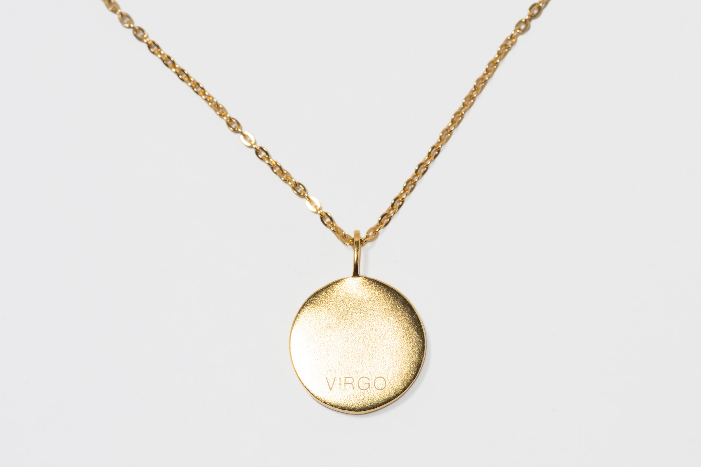 Mini Virgo Gold Vermeil  Pendant Necklace