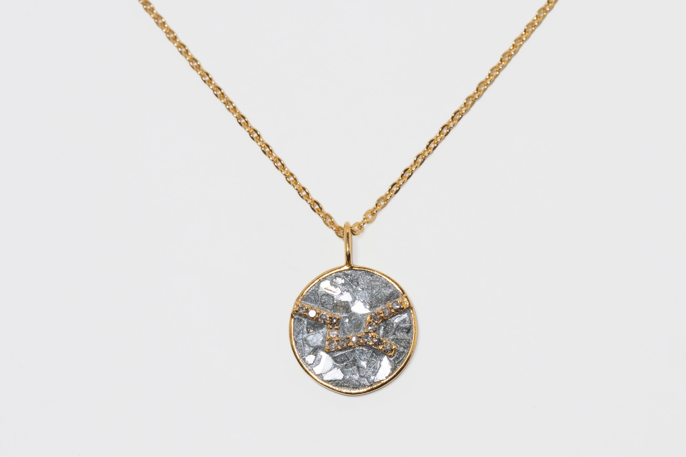 Mini Virgo Gold Vermeil  Pendant Necklace