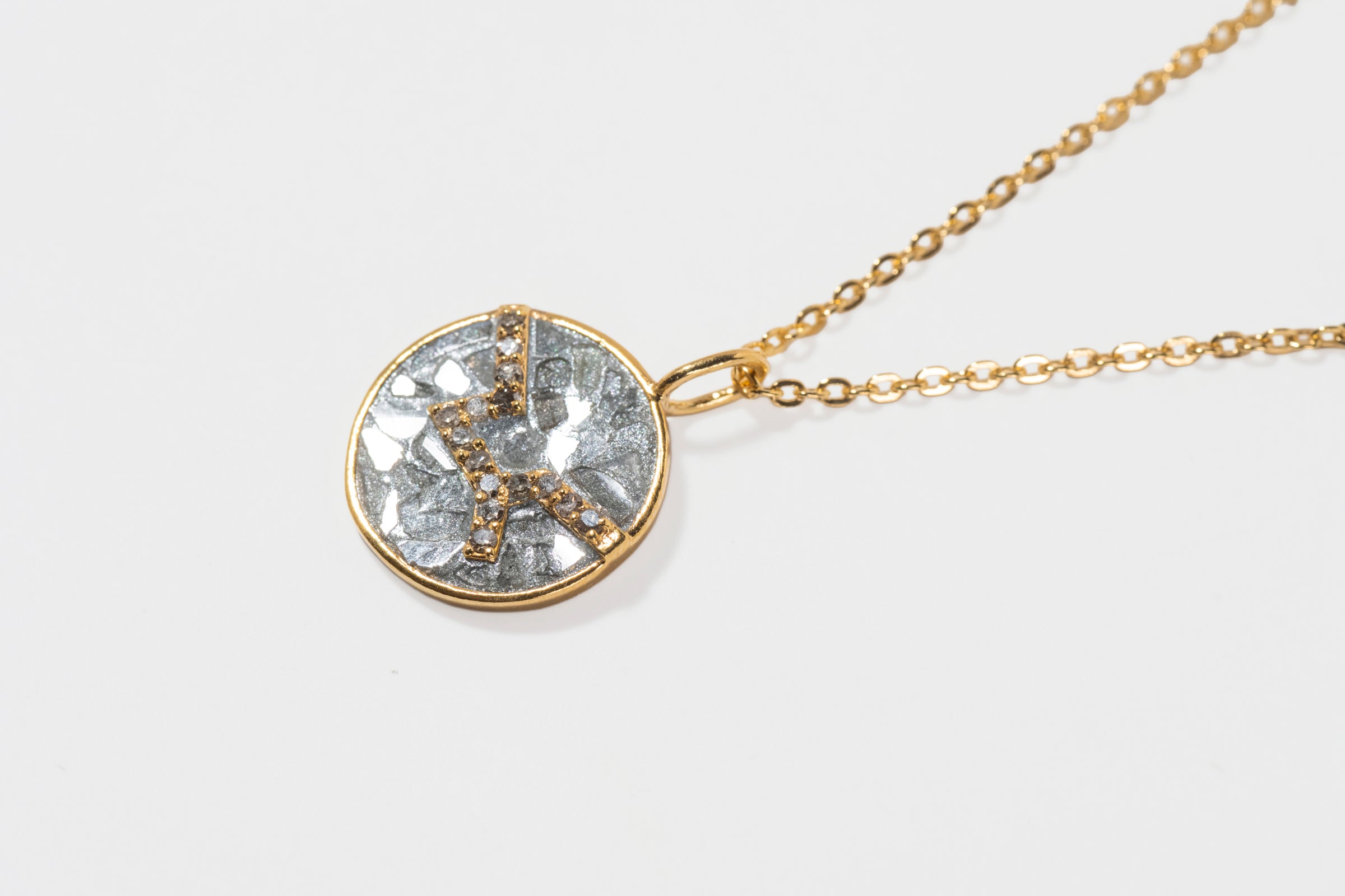 Mini Virgo Gold Vermeil  Pendant Necklace