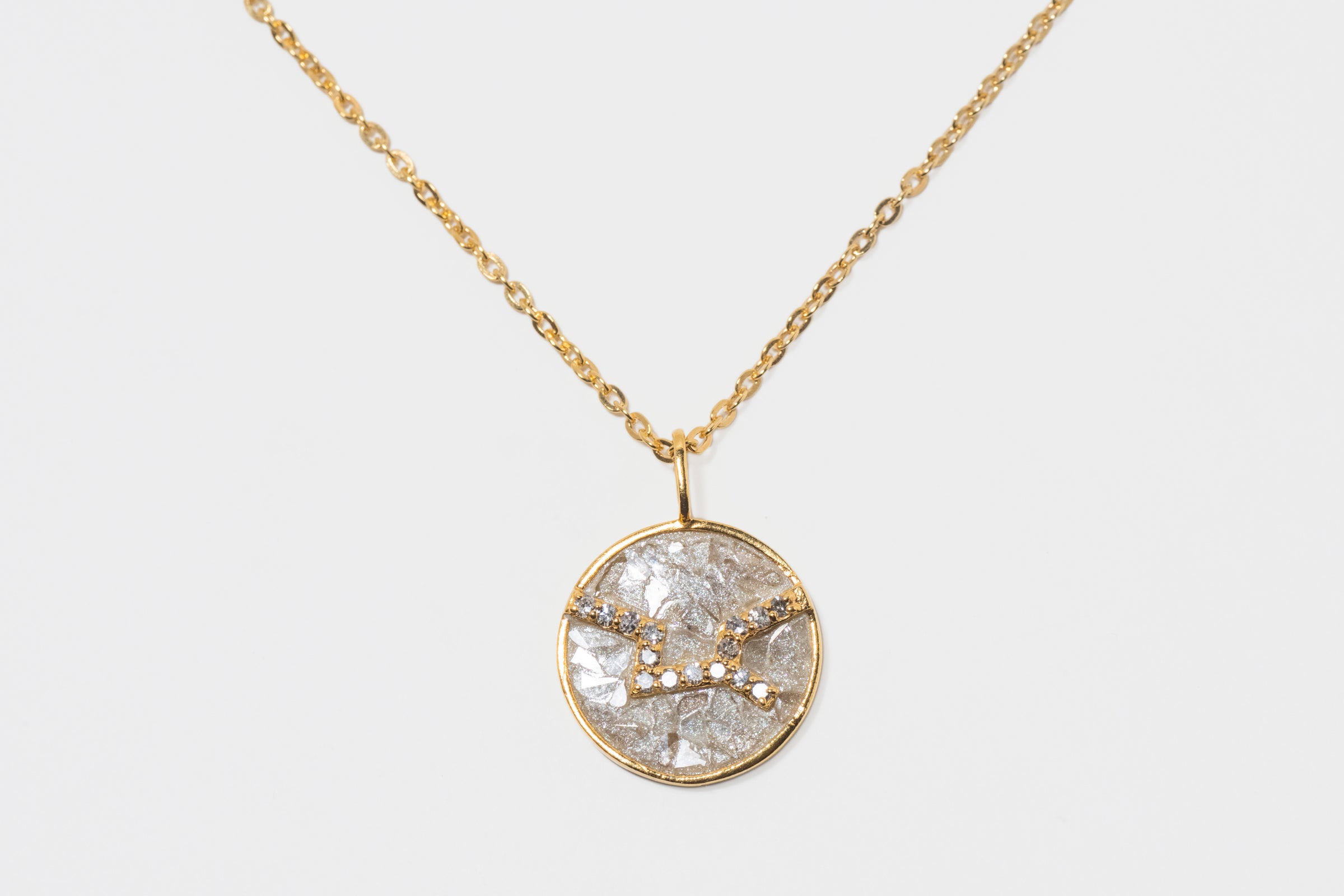 Mini Virgo Gold Vermeil  Pendant Necklace