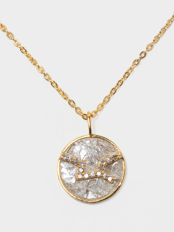 Mini Virgo Gold Vermeil  Pendant Necklace