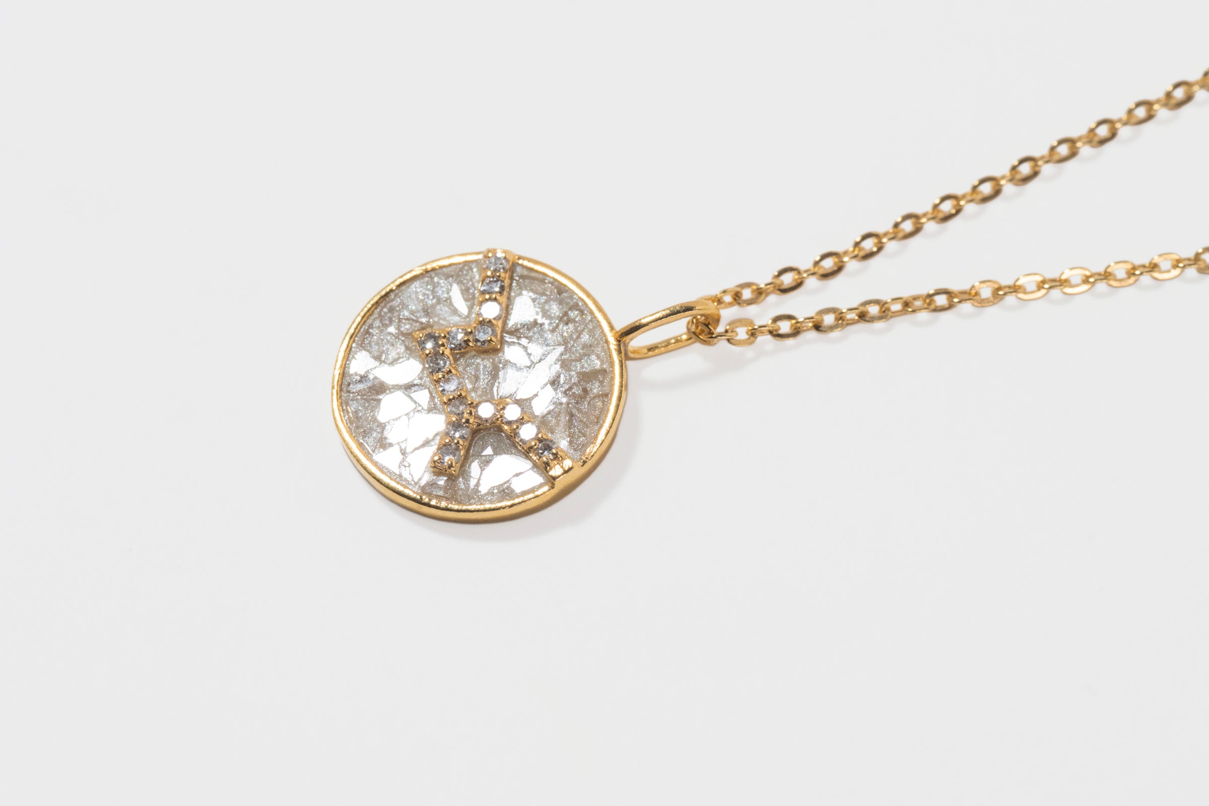 Mini Virgo Gold Vermeil  Pendant Necklace
