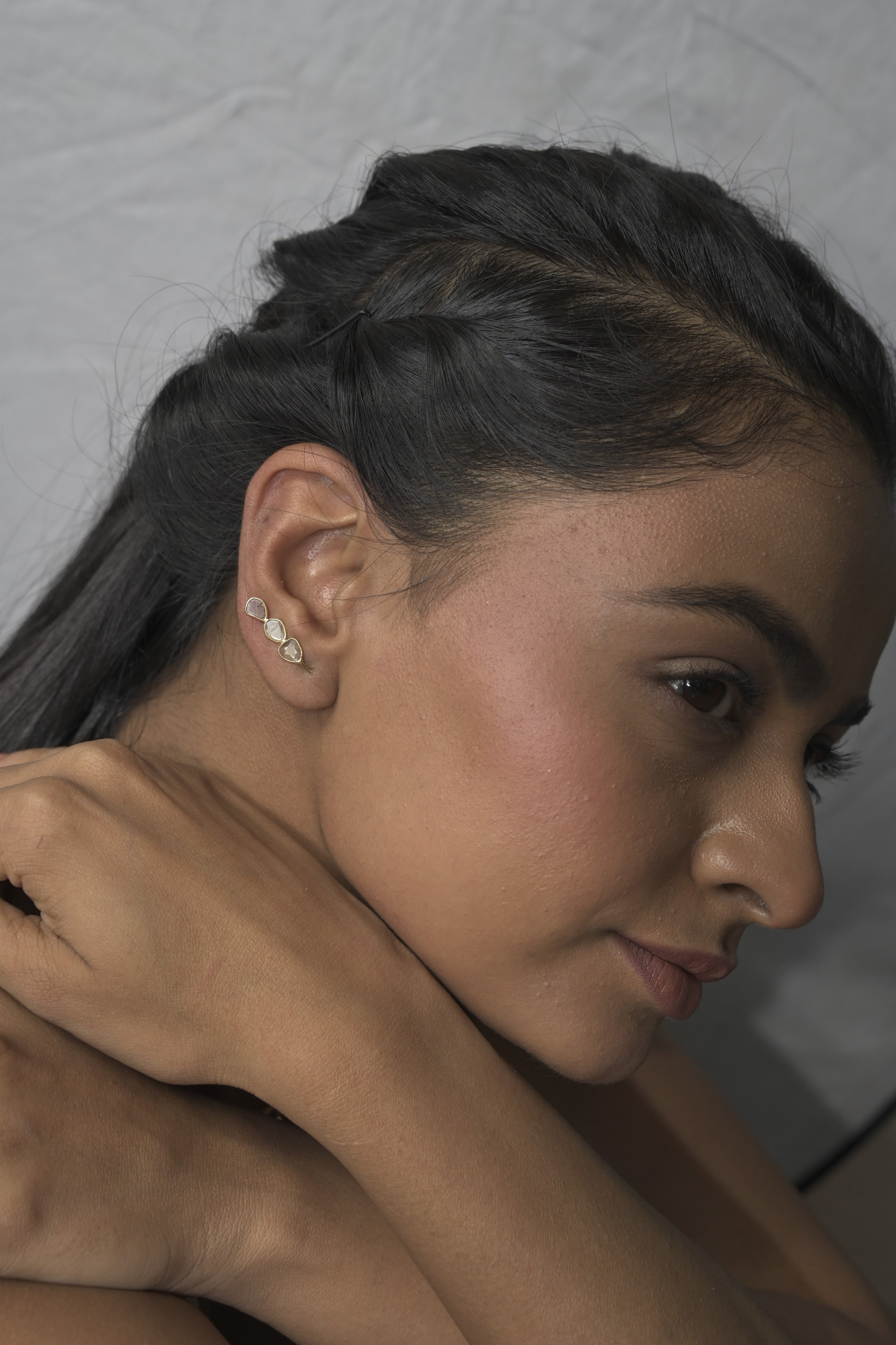 Yayshwe Gold Vermeil  Ear Crawlers