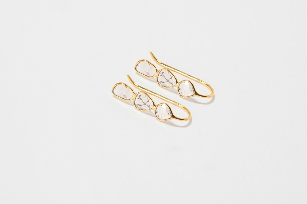 Yayshwe Gold Vermeil  Ear Crawlers