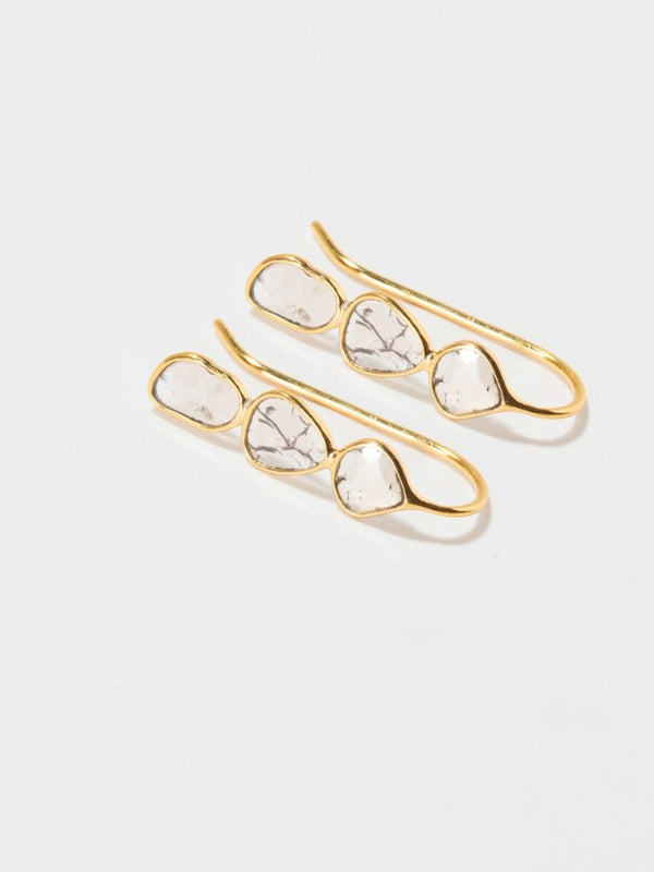 Yayshwe Gold Vermeil  Ear Crawlers