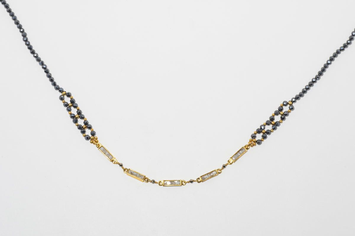 Zira Small Gold Vermeil Beaded Necklace