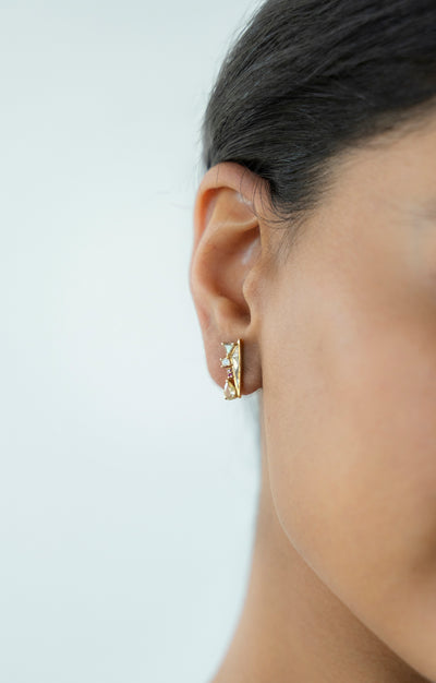 Zivot Gold Vermeil Stud Earrings