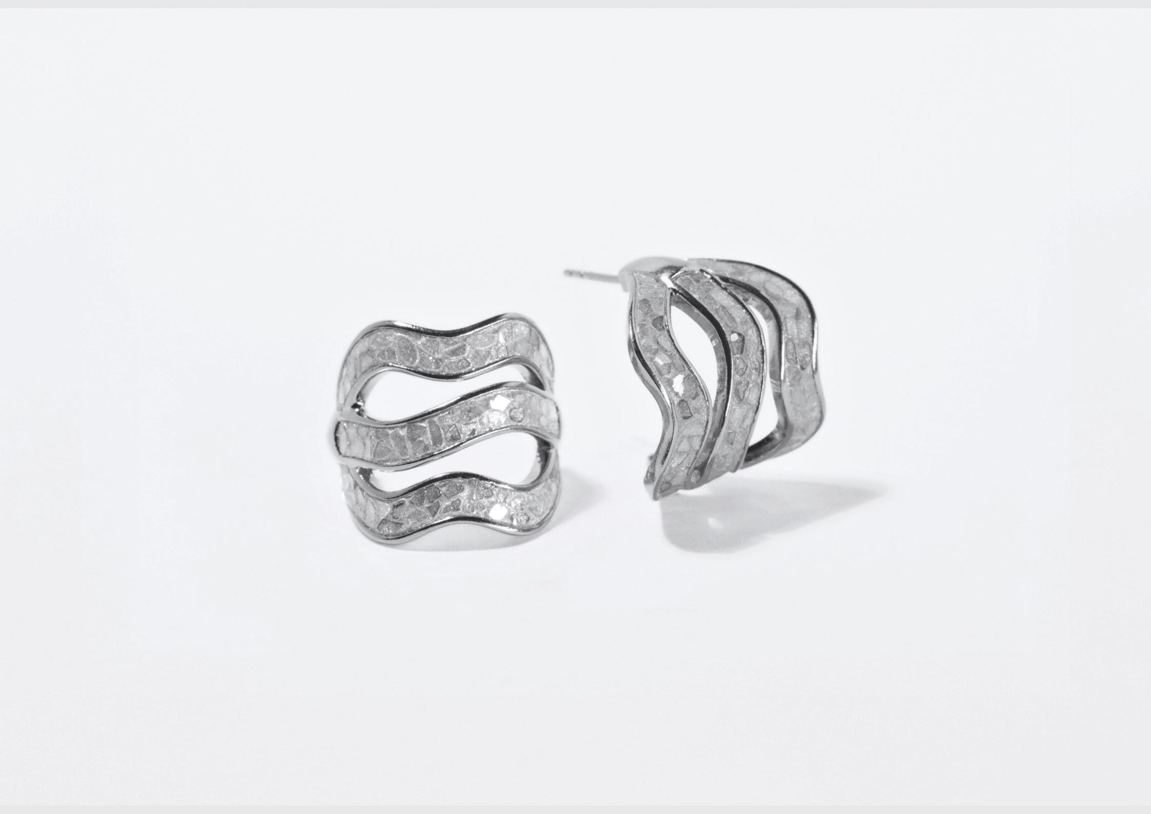 Zoya Oxidized Hoop Earrings