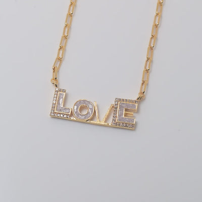 Love II Gold Vermeil Pendant Necklace