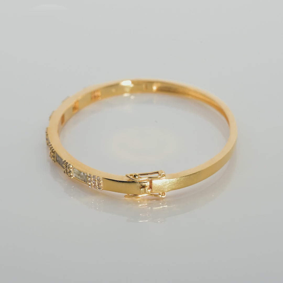 18k Gold Diamond Chotz Bangle Bracelet – Shana Gulati Jewelry