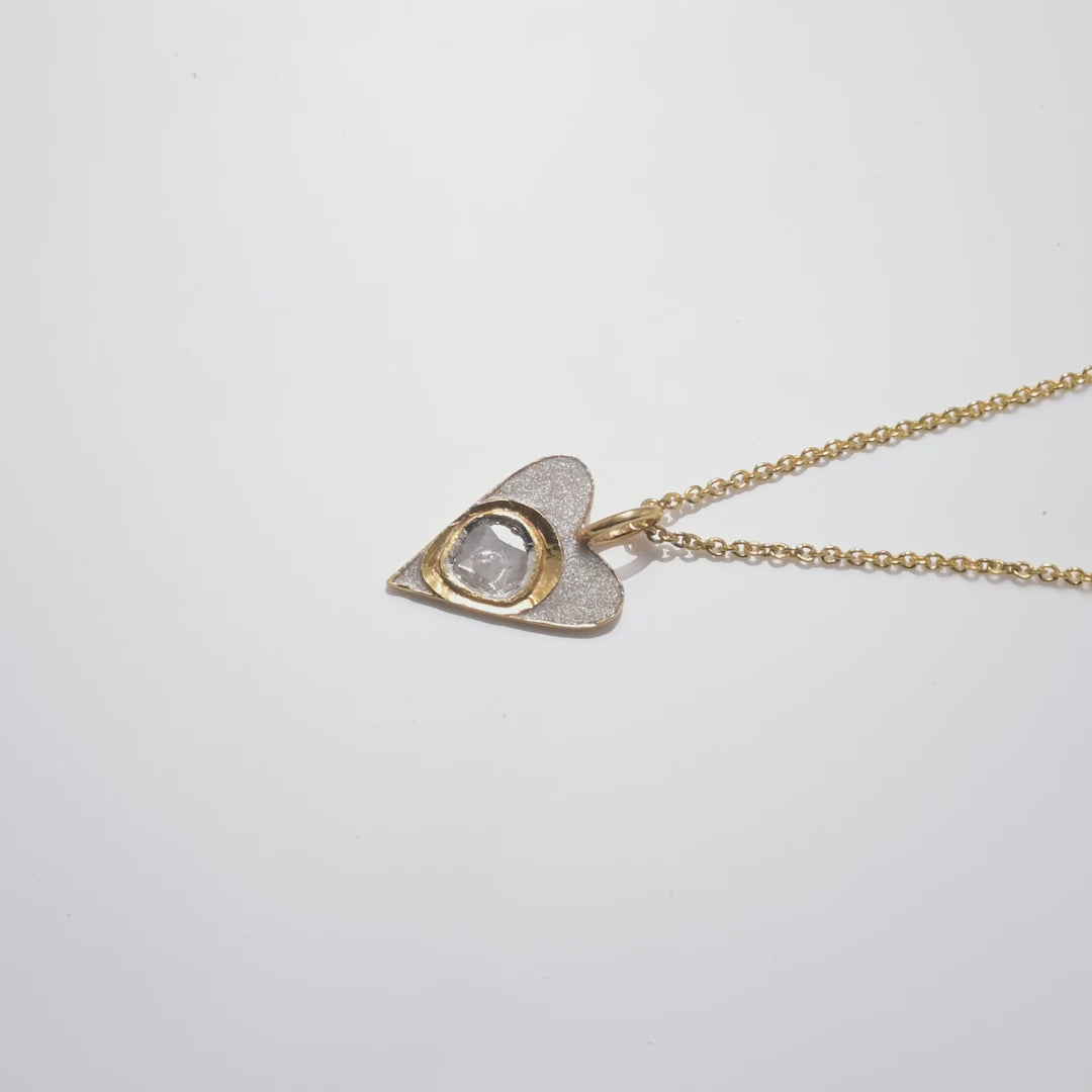 Vermeil Heart Charm Gold Vermeil