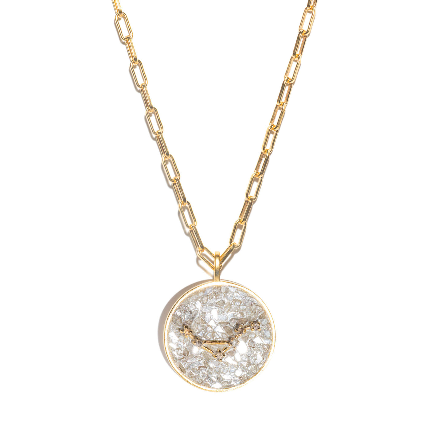 Libra Gold Vermeil Pendant Necklace