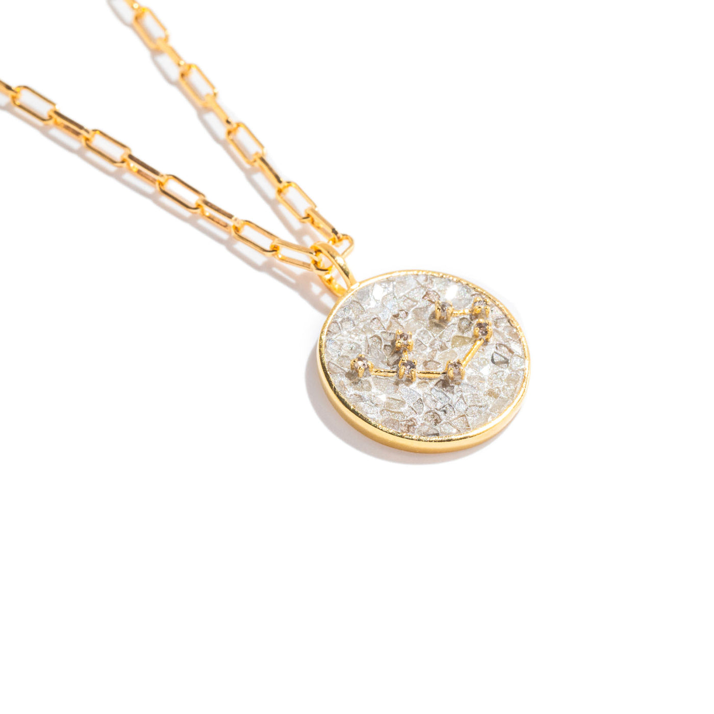 Sagittarius Gold Vermeil Pendant Necklace