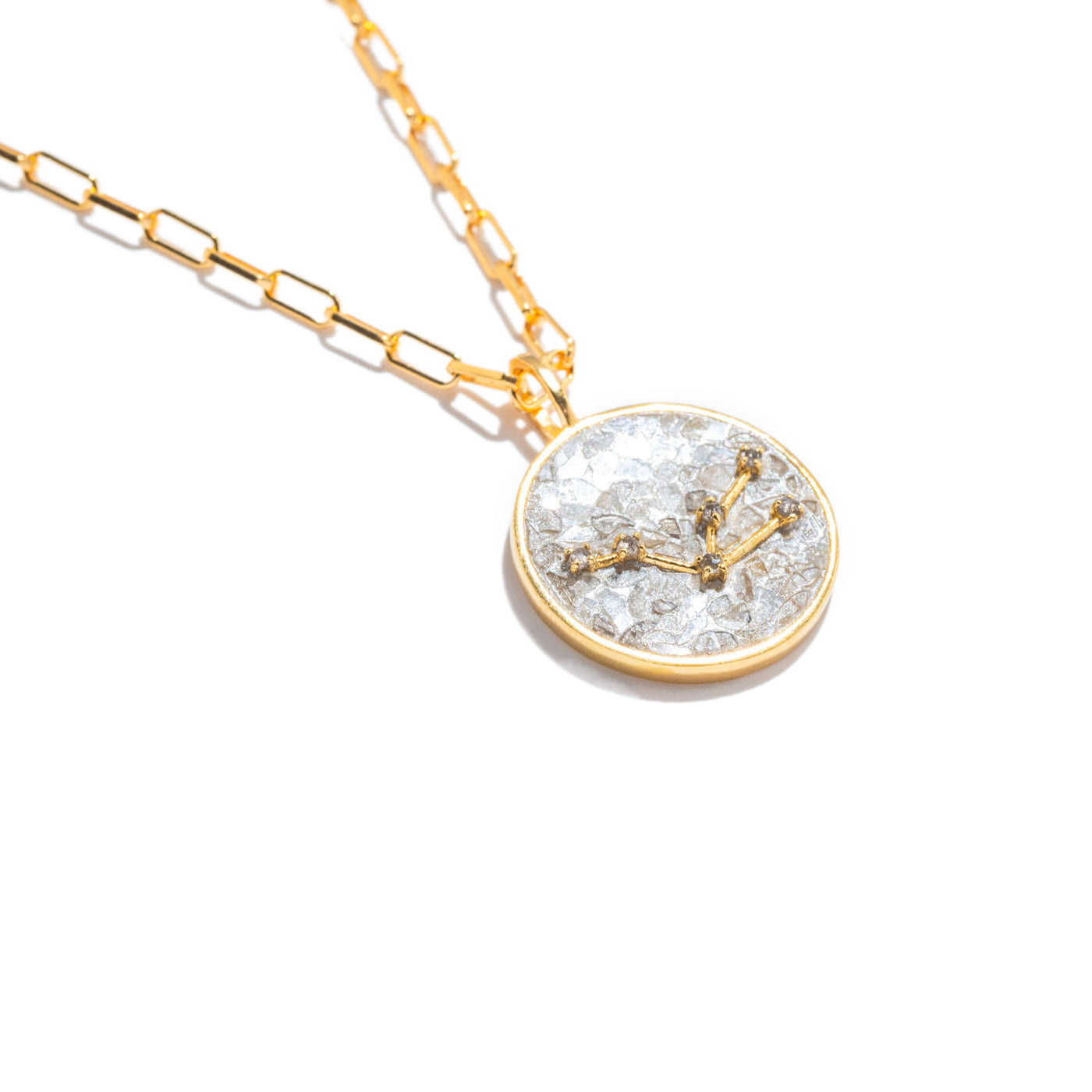 Taurus Gold Vermeil Pendant Necklace