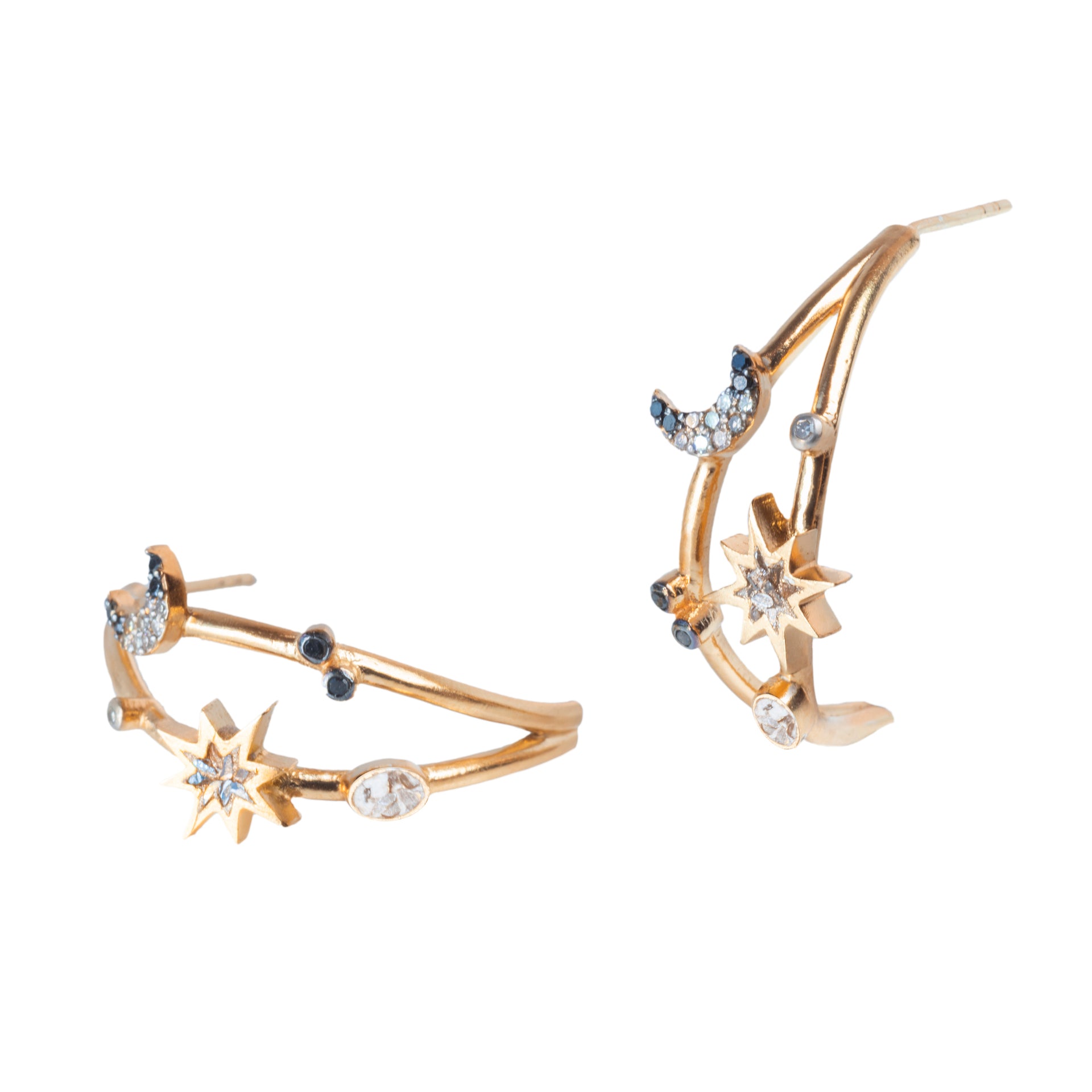 Badar Gold Vermeil Hoop Earrings