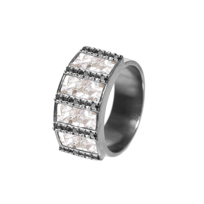 Ajmer Oxidized Silver Ring