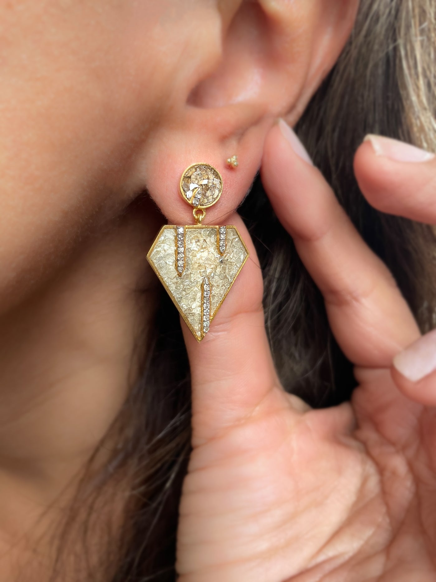 Chittor Gold Vermeil Earrings