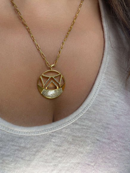Furaha MINI Gold Vermeil Pendant Necklace