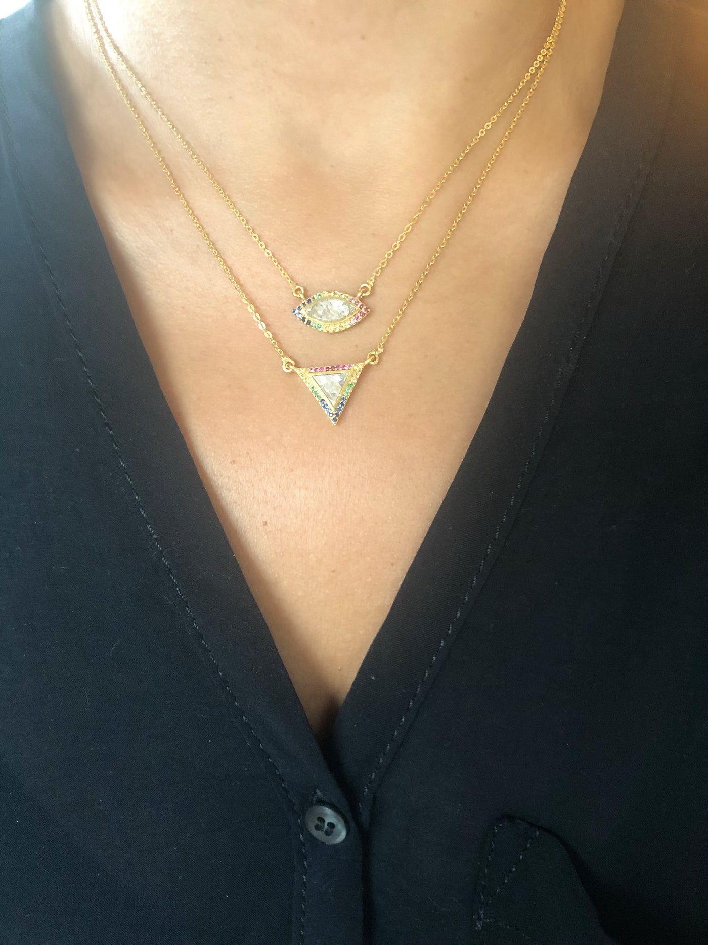 Freida Pendant RNBW
